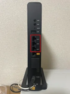ONUの背面